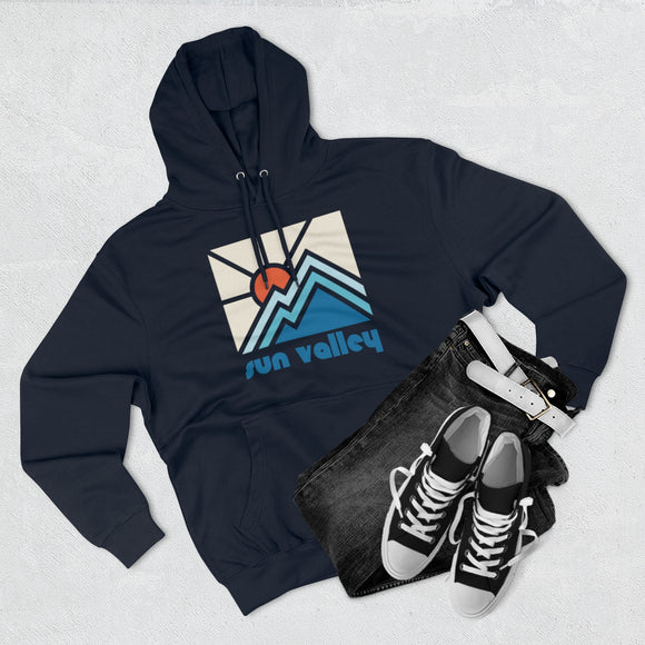 Premium Sun Valley, Idaho Hoodie - Min Mountain Unisex Sweatshirt