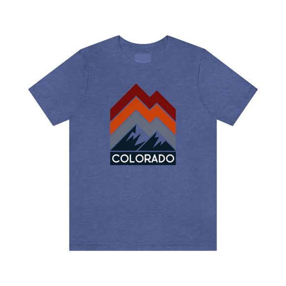 Colorado T-Shirt - Retro Mountain Line Unisex Colorado Shirt