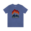 Colorado T-Shirt - Retro Mountain Line Unisex Colorado Shirt