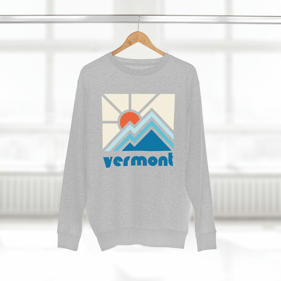 Premium Vermont Crewneck Sweatshirt - Retro Unisex Sweatshirt