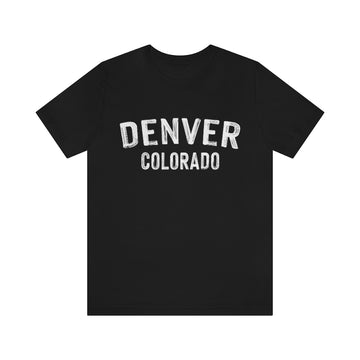 Buy black Denver, Colorado Shirt - Paint Text Unisex Denver T-Shirt