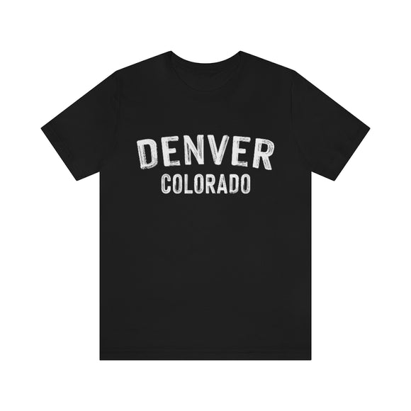 Denver, Colorado Shirt - Paint Text Unisex Denver T-Shirt