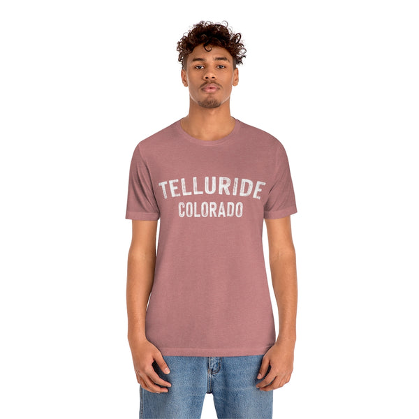 Telluride, Colorado Shirt - Paint Text Unisex Telluride T-Shirt