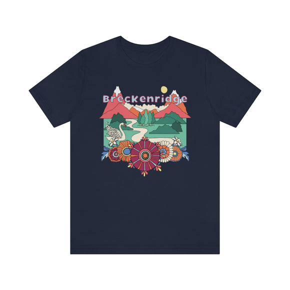 Breckenridge T-Shirt - Retro Mountain / Hippie Style Breckenridge, Colorado Shirt