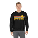 California Sweatshirt - Retro Sunrise Unisex-12
