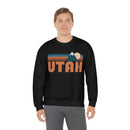 Utah Sweatshirt - Retro Mountain Crewneck Utah Sweatshirt-6