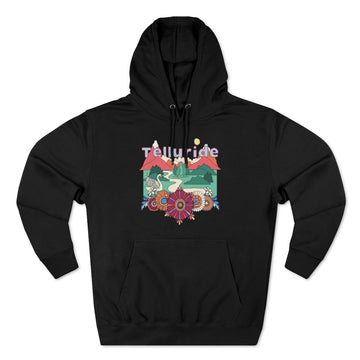 Buy black Premium Telluride, Colorado Hoodie - Boho Unisex Sweatshirt