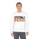 Bend, Oregon Sweatshirt - Unisex Retro Mountain Unisex-4