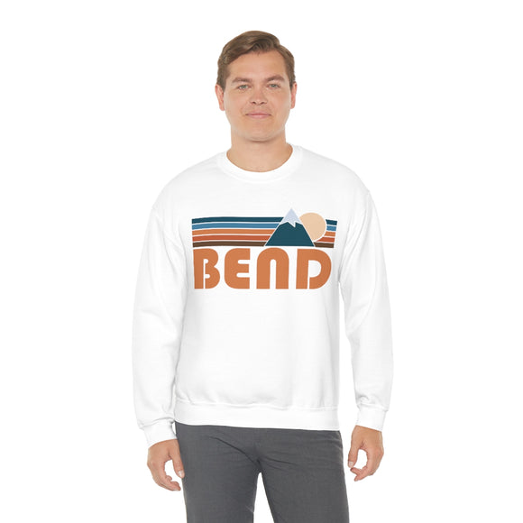 Bend, Oregon Sweatshirt - Unisex Retro Mountain Unisex