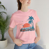 Carmel-by-the-Sea, California T-Shirt - Retro Palm Tree & Beach Unisex Carmel-by-the-Sea Shirt