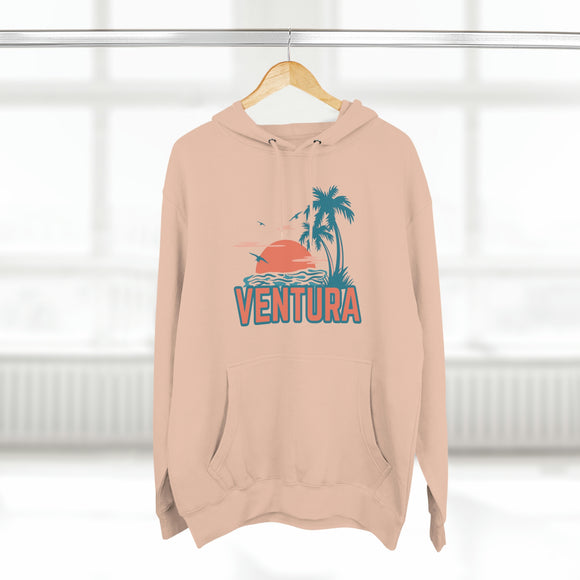 Premium Ventura, California Hoodie - Palm Tree Unisex Sweatshirt