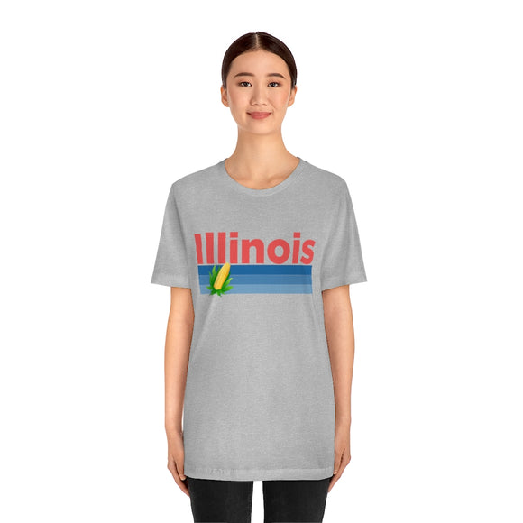 Illinois T-Shirt - Retro Corn Unisex Illinois Shirt