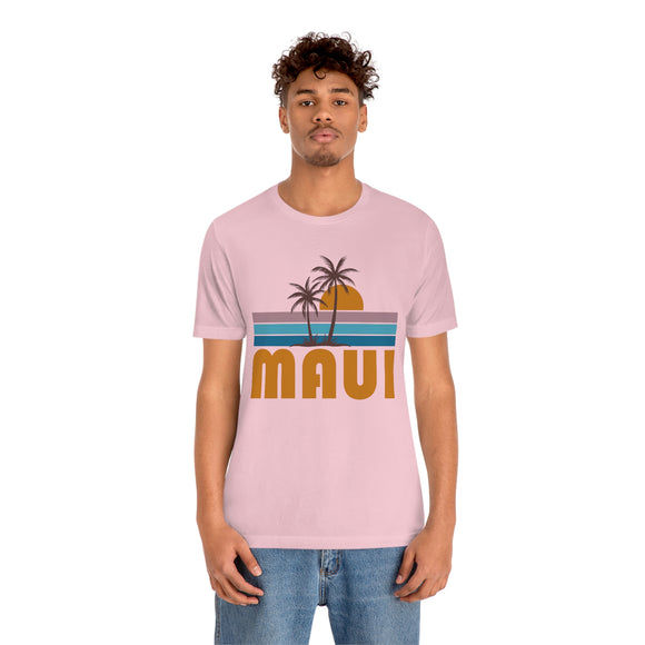 Maui, Hawaii T-Shirt - Retro Palm Tree Unisex Maui Shirt