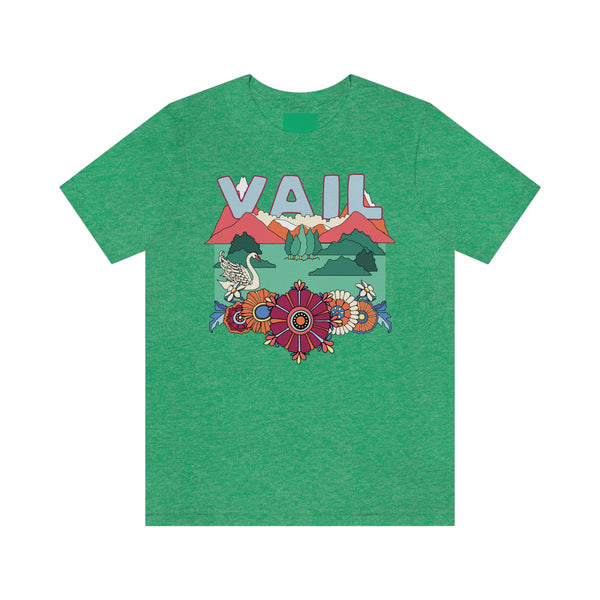 Vail Shirt, Colorado Retro T-Shirt, Hippie Style Colorado tee, Vail Mountain Shirt