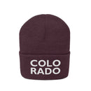 Colorado Beanie - Adult Embroidered Two Line Colorado Knit Hat-26