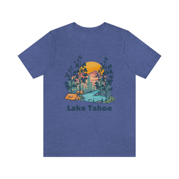 Lake Tahoe, California T-Shirt - Mountain Illustration Unisex Lake Tahoe Shirt