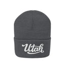 Utah Beanie - Adult Hand Lettered Embroidered Utah Knit Hat-6