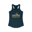 Panama City, Florida Women's Tank - Retro Palm Tree Women's Racerback Panama City Tank Top-1