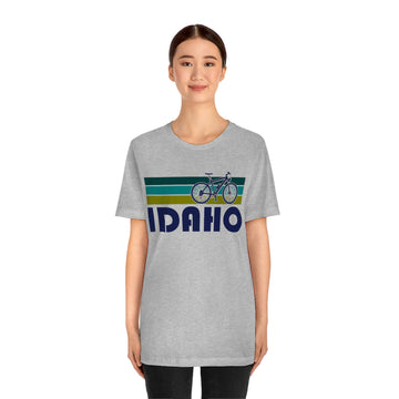 Idaho T-Shirt - Retro Mountain Bike Adult Unisex Idaho T Shirt - 0