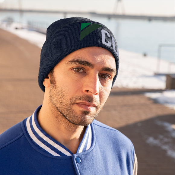Colorado Beanie - Adult Embroidered Retro Green Colorado Knit Hat