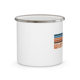 Winter Park, Colorado Camp Mug - Retro Mountain Enamel Campfire Winter Park Mug