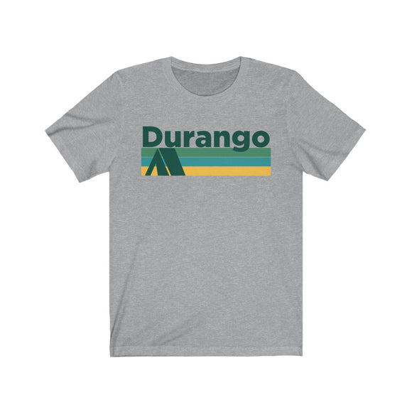Durango, Colorado T-Shirt - Retro Camping Adult Unisex Durango T Shirt