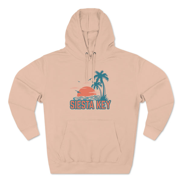 Premium Siesta Key, Florida Hoodie - Palm Tree Unisex Sweatshirt