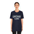 Chicago, Illinois Shirt - Paint Text Unisex Chicago T-Shirt-18
