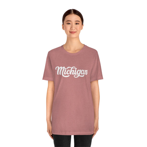Michigan T-Shirt - Hand Lettered Unisex Michigan Shirt