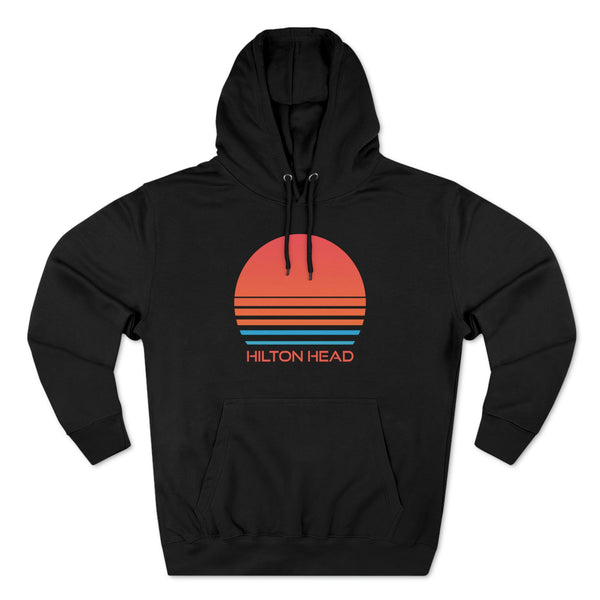 Premium Hilton Head, South Carolina Hoodie - Retro 80s Unisex Sweatshirt