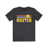 Austin, Texas T-Shirt - Retro Sunrise Adult Unisex Austin T Shirt