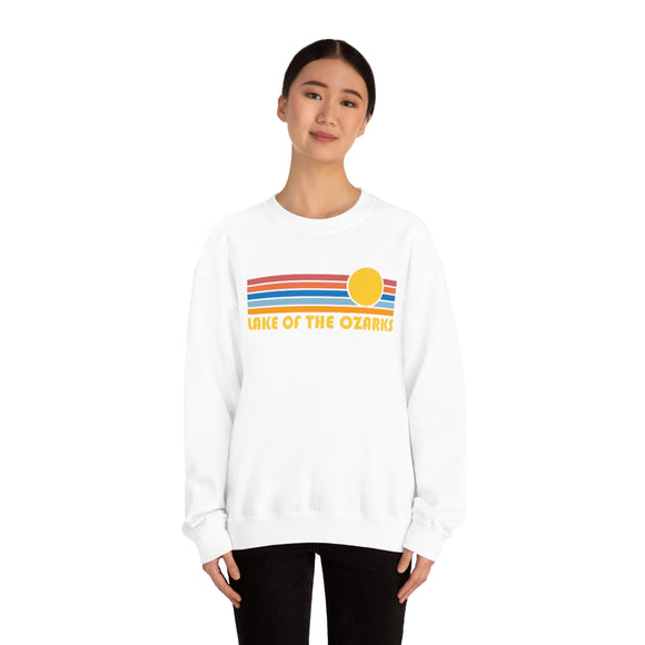 Lake of the Ozarks, Missouri Sweatshirt - Retro Sunrise Crewneck