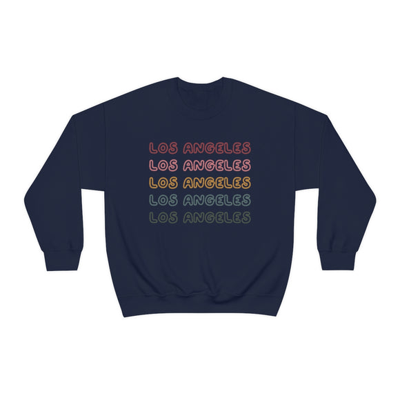 Los Angeles, California Sweatshirt - Retro Five Color Unisex