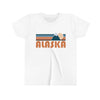 Alaska Youth T-Shirt - Retro Mountain Alaska Kid's TShirt