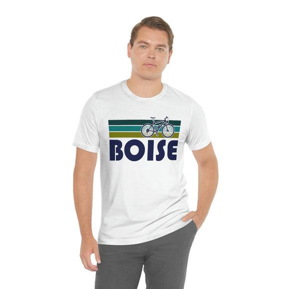 Boise T-Shirt - Retro Mountain Bike Adult Unisex Boise, Idaho T Shirt