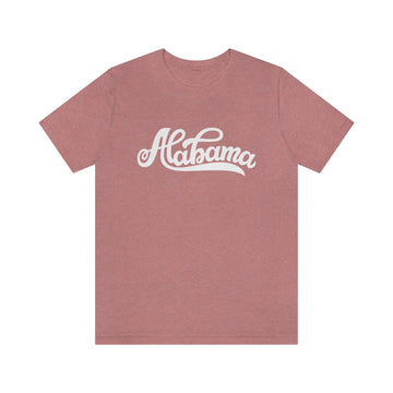 Buy heather-mauve Alabama T-Shirt - Hand Lettered Unisex Alabama Shirt