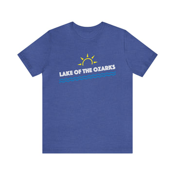Buy heather-true-royal Lake of the Ozarks, Missouri T-Shirt - Adult Unisex Tee