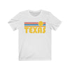 Texas T-Shirt - Retro Sunrise Adult Unisex Texas T Shirt