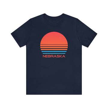 Buy navy Nebraska T-Shirt - Retro 80s Unisex Nebraska Shirt