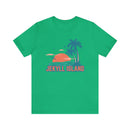 Jekyll Island, Georgia T-Shirt - Retro Palm Tree & Beach Unisex Jekyll Island Shirt-49