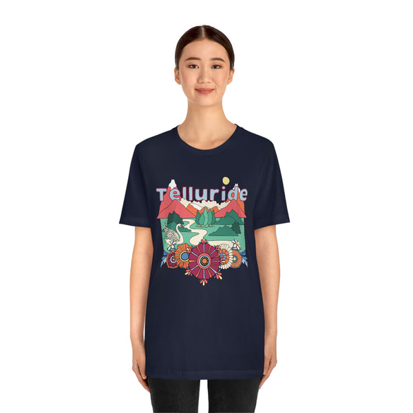 Telluride Shirt, Colorado Retro T-Shirt, Hippie Style Colorado tee, Telluride Mountain Shirt