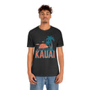Kauai, Hawaii T-Shirt - Retro Palm Tree & Beach Unisex Kauai Shirt-52