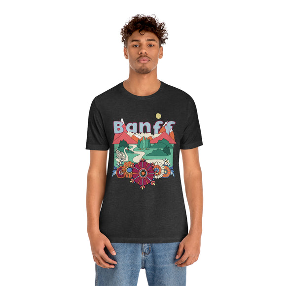 Banff Shirt, Canada Retro T-Shirt, Hippie Style Canada tee, Banff Mountain Shirt
