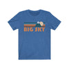 Big Sky, California T-Shirt - Retro Mountain Adult Unisex Big Sky T Shirt