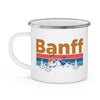 Banff, Canada Camp Mug - Mountain Sunset Enamel Campfire Banff Mug