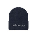 Minnesota Knit Beanie - Adult Embroidered Snowflake Minnesota Knit Hat-1