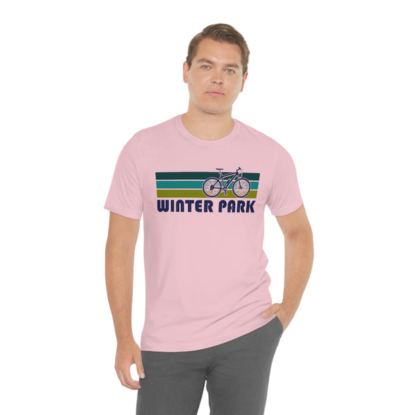 Winter Park T-Shirt - Retro Mountain Bike Adult Unisex Winter Park, Colorado T Shirt