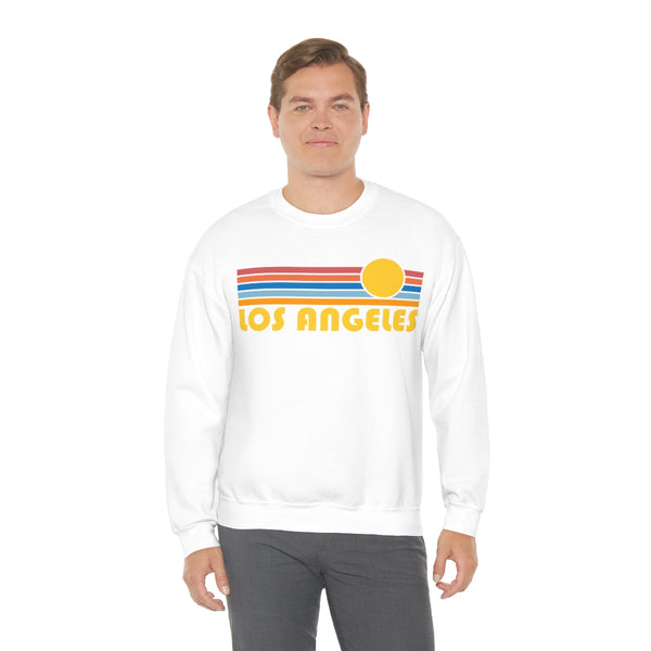 Los Angeles, California Sweatshirt - Retro Sunrise Unisex