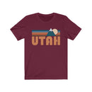 Utah T-Shirt - Retro Mountain Adult Unisex Utah T Shirt-1