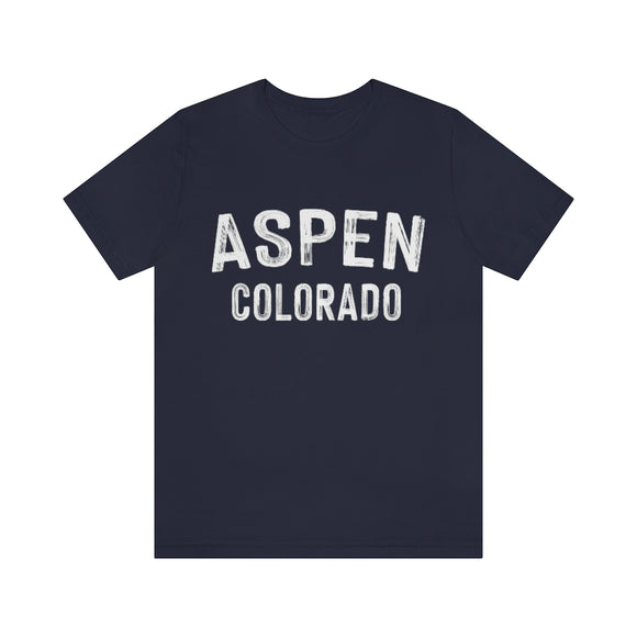 Aspen, Colorado Shirt - Paint Text Unisex Aspen T-Shirt